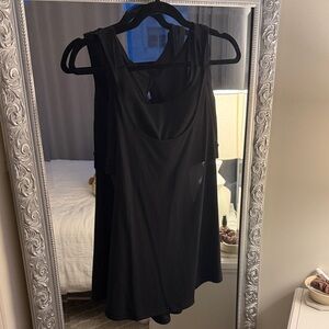 lululemon athletica Black and Mesh Tank Top with Built-In Sports Bra